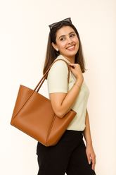 A Hing Classic Tote - Chocolate Brown