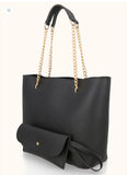 Tote bag with pouch - Black