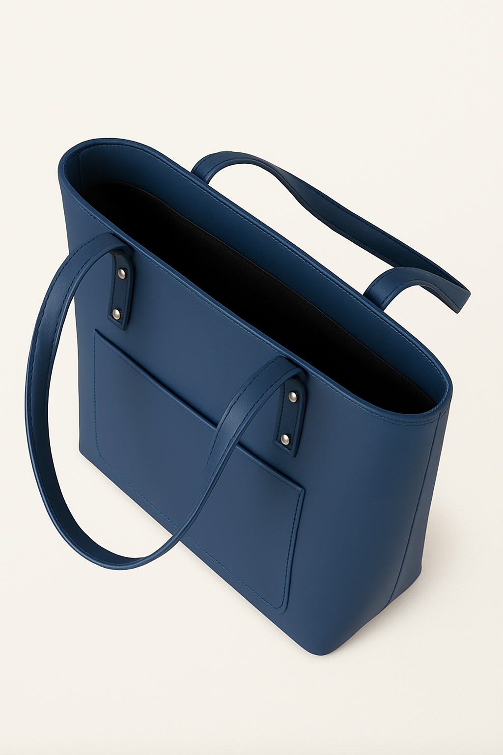 Tote with pocket-Blue