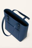 Tote with pocket-Blue