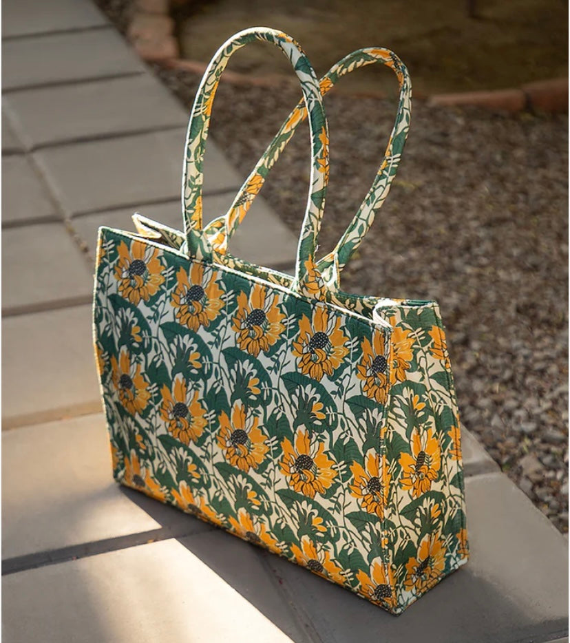 Sunflower Canvas Tote